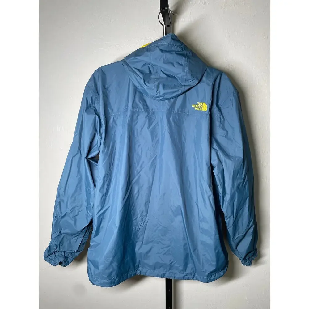 The North Face Resolve Windbreaker Rain Hooded Jacket Waterproof Blue Men's M
